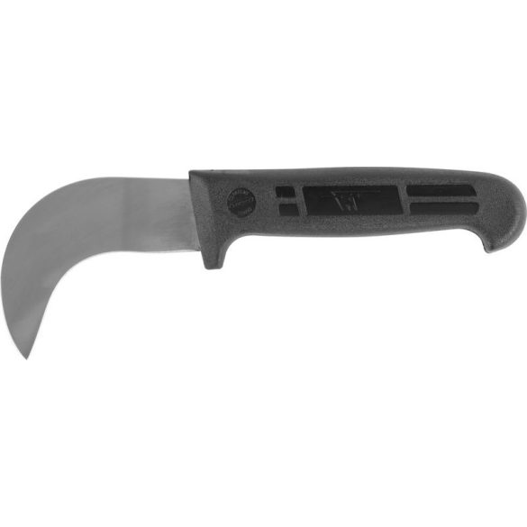 Gumivágó kés, Mikov 330-OH-3, ezüst/fekete, íves fix penge, rozsdamentes acél