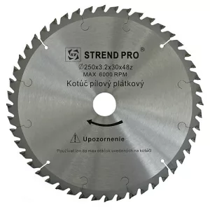 Körfűrészlap, Strend Pro SuperSaw NWP, 400 x 3,6 x 30 mm, 64 db SK fog, hangtompító és tágulási hornyokkal, puhafához, keményfához, OSB, MDF