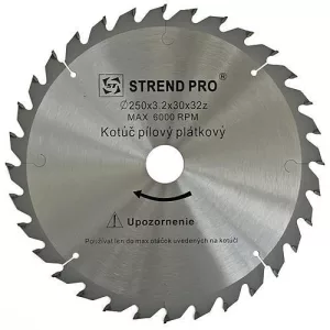 Körfűrészlap, Strend Pro SuperSaw NWG, 400 x 3,6 x 30 mm, 48 db SK fog, hangtompító és tágulási hornyokkal, puhafához, keményfához, OSB, MDF