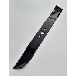   Fűnyírókés, Strend Pro Garden CLM-S40LiB akkumulátoros fűnyíróhoz, fekete, 40 cm, edzett acél, háromfuratos, porfestett bevonat, korrózióálló, mulcsozó, cserekés