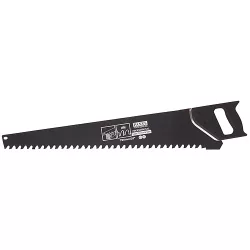   Kézifűrész, Strend Pro PSW-777A MetalProtection, fekete, 700 mm, 40 keményfém fog, acél penge, zárt műanyag markolat, pórusbetonhoz