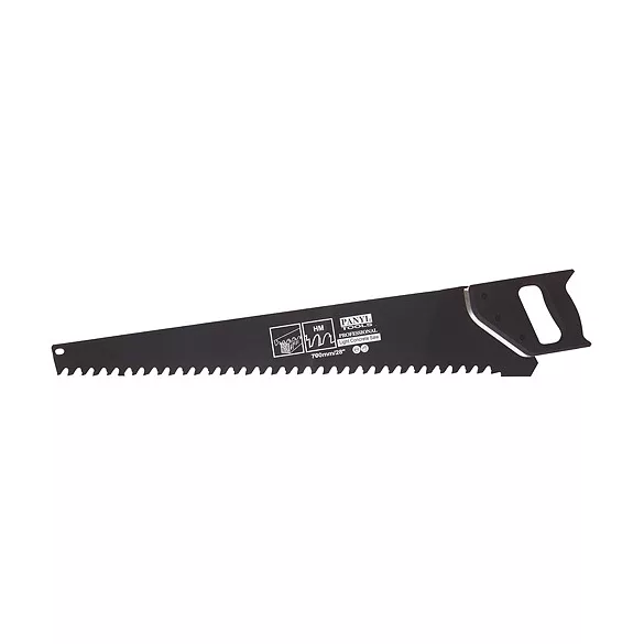 Kézifűrész, Strend Pro PSW-777A MetalProtection, fekete, 700 mm, 40 keményfém fog, acél penge, zárt műanyag markolat, pórusbetonhoz
