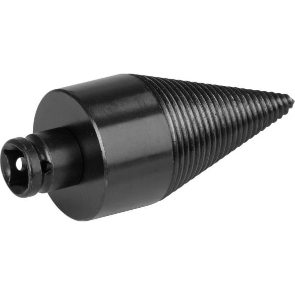 Fahasító kúp, Strend Pro Garden, fekete, 50 mm, 3 db adapterrel (SDS Plus,  1/2" hatlap, négyszögletes), acél, tartós, fához