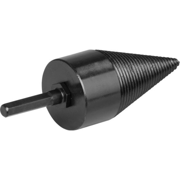 Fahasító kúp, Strend Pro Garden, fekete, 50 mm, 3 db adapterrel (SDS Plus,  1/2" hatlap, négyszögletes), acél, tartós, fához