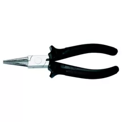   Műszerész fogó, Zbirovia 319/0160, fekete, 160 mm, kerek pofájú kialakítás, nikkel-króm acél, PVC bevonat