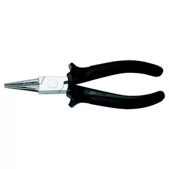 Műszerész fogó, Zbirovia 319/0160, fekete, 160 mm, kerek pofájú kialakítás, nikkel-króm acél, PVC bevonat