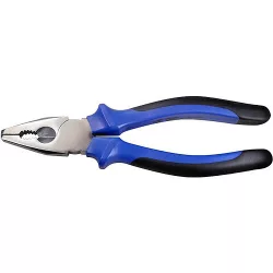   Kombinált fogó, Zbirovia 351/0160, kék/fekete, 160 mm, nikkel-króm acél, PVC markolat
