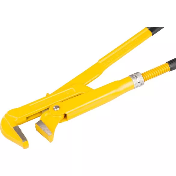 Csőfogó, Strend Pro PW509 Herkules, sárga/fekete, 500 mm, 2" befogás, fogazott pofák, hosszú fogantyú, fém