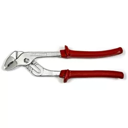   Vízpumpafogó, Strend Pro HR10325, piros, 250 mm, fogazott pofák, állítható pofatávolság, kovácsolt krómacél