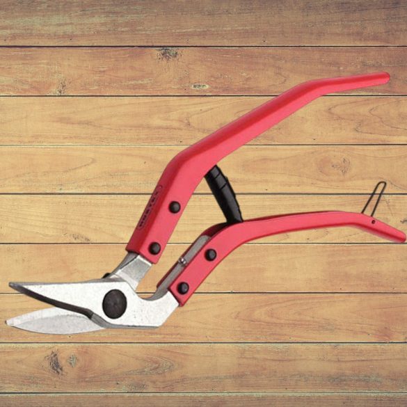 Lemezvágó olló, Rostex, piros, 300 mm, lemezekhez maximum 1,3 mm vastagságig