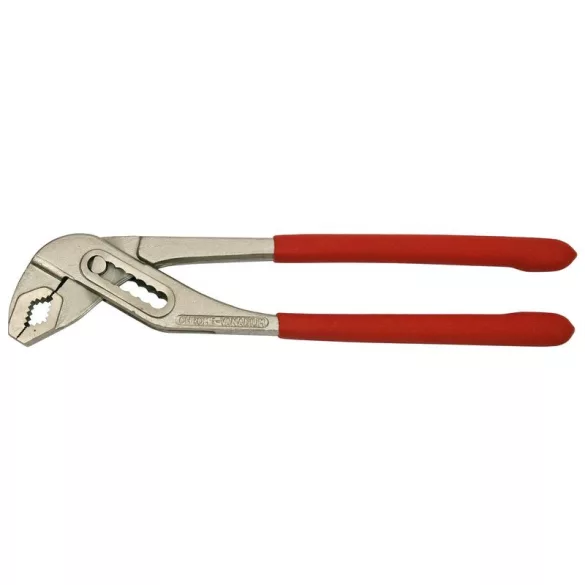 Vízpumpafogó, Strend Pro PL4809, piros, 250 mm, fogazott pofák, állítható pofatávolság, fém