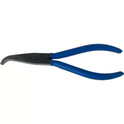   Laposfogó, 346A/0170 PH NI-CR, kék, 170 mm, hajlított, lapos belső, nikkel-króm acél, PVC bevonat, precíziós, műszerész