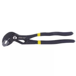   Vízpumpafogó, Strend Pro Viper WP, fekete, 180 mm, fogazott pofák, állítható pofatávolság, króm-vanádium acél, pofanyitás: 28 mm