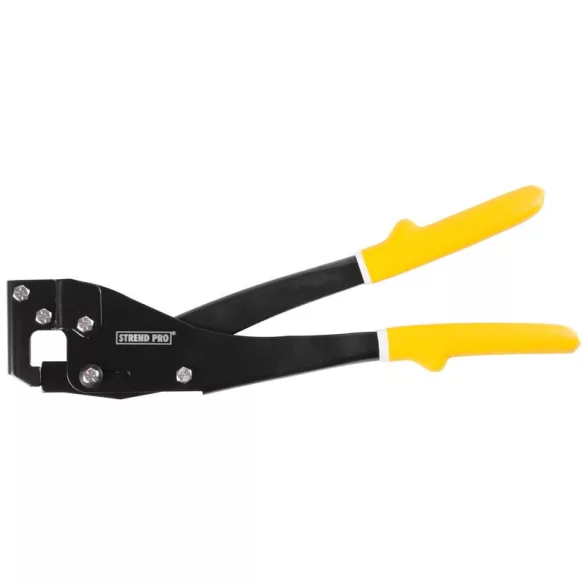 Profilösszekötő fogó, Strend Pro SP891B, fekete/sárga, 350 mm, fém és gipszkarton profilokhoz, acél pofa, műanyag markolat