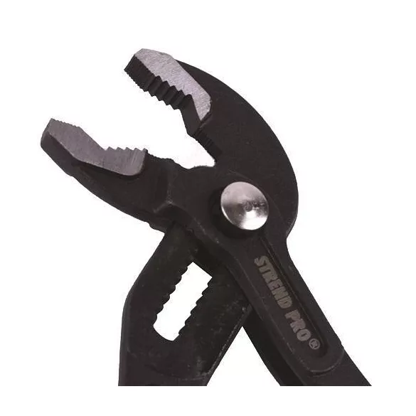 Vízpumpafogó, Strend Pro Viper WP, fekete, 300 mm, fogazott pofák, állítható pofatávolság, króm-vanádium acél, pofanyitás: 40 mm