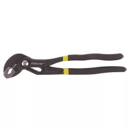   Vízpumpafogó, Strend Pro Viper WP, fekete, 250 mm, fogazott pofák, állítható pofatávolság, króm-vanádium acél, pofanyitás: 35 mm