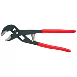   Vízpumpafogó, Strend Pro WS-24-12, fekete/piros, 300 mm, fogazott pofák, állítható pofatávolság, rugóval, fém, PVC bevonat