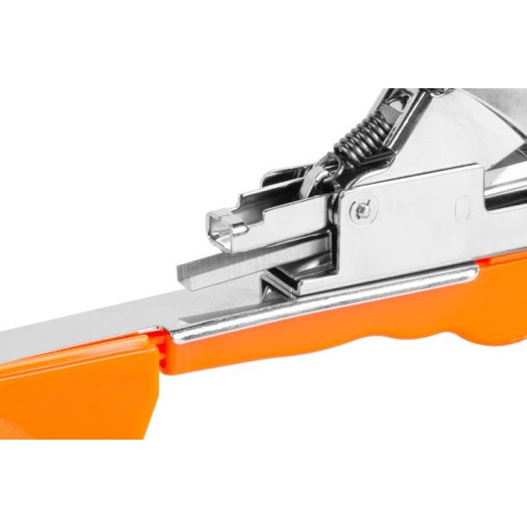 Kötözőfogó, Strend Pro Garden Cameleon SP500, szürke, acél fej, műanyag tárolórész