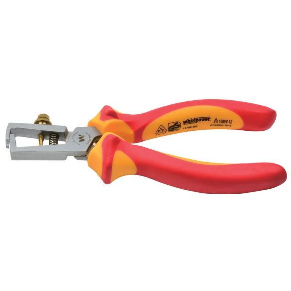 Villanyszerelő fogó, Whirlpower, 15706, 18 cm, kábelcsupaszító, max. 0,6 cm kábelekhez, VDE 1000, DIN5743