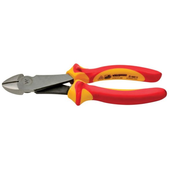 Villanyszerelő fogó, Whirlpower, 15704-21, 20 cm, vágó, VDE 1000, DIN5749