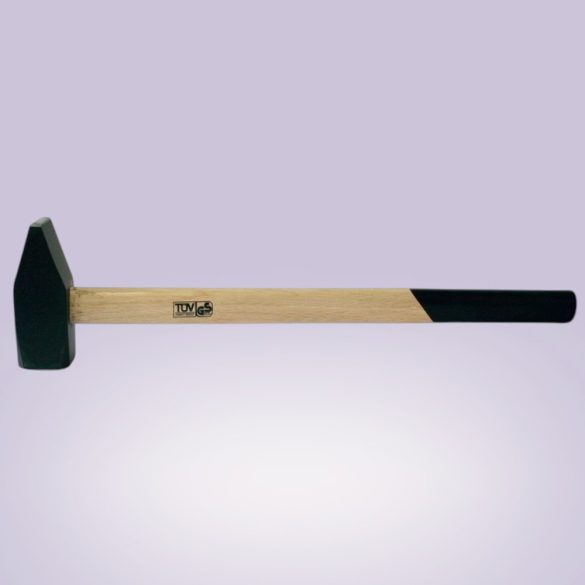 Lakatoskalapács, Strend Pro HM131 Heavy, fekete, 10 000 g, fa nyél, acél fej, DIN 1042, lapos/hegyes