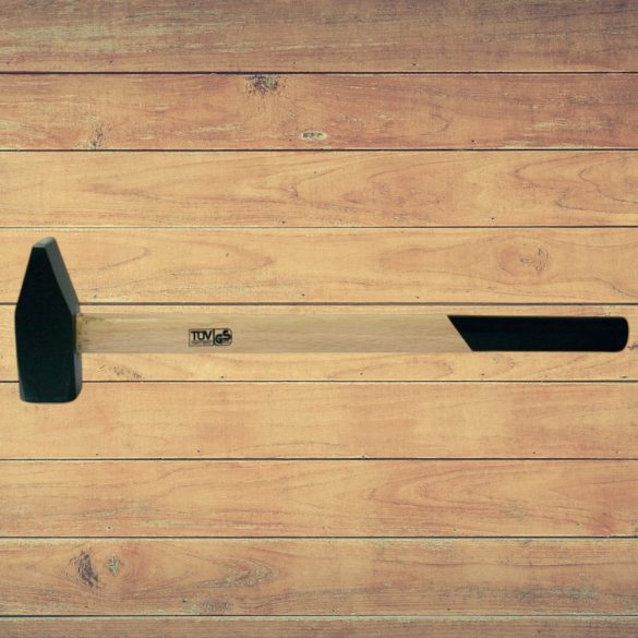 Lakatoskalapács, Strend Pro HM131, fekete, 8000 g, fa nyél, acél fej, DIN 1042, lapos/hegyes