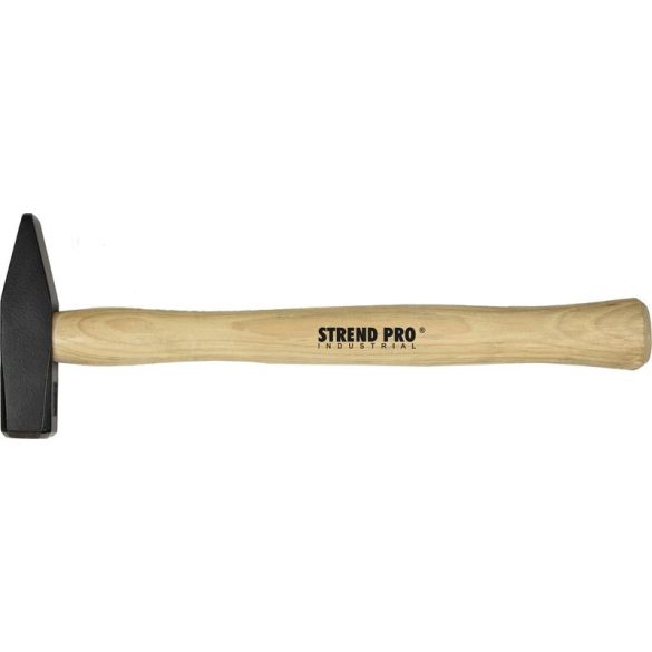 Lakatoskalapács, Strend Pro Industrial LH411, fekete, 800 g, fa nyél, acél fej, lapos/hegyes