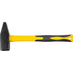   Lakatoskalapács, Strend Pro HM112, sárga/fekete, 2000 g, üvegszálas nyél, acél fej, DIN 1041, lapos/hegyes
