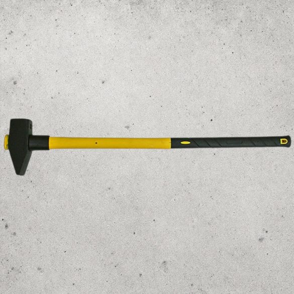 Bontókalapács, Strend Pro HM132, sárga/fekete, 6000 g, üvegszálas nyél, acél fej, DIN 1042, lapos/hegyes