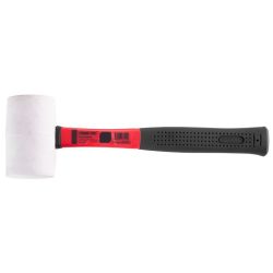   Gumikalapács, Strend Pro HM212, fehér, 900 g, fém nyél, gumi fej