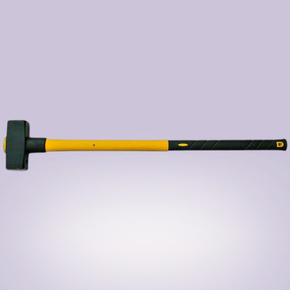 Bontókalapács, Strend Pro HS0531, sárga/fekete, 8000 g, üvegszálas nyél, acél fej, DIN 6475, lapos/lapos