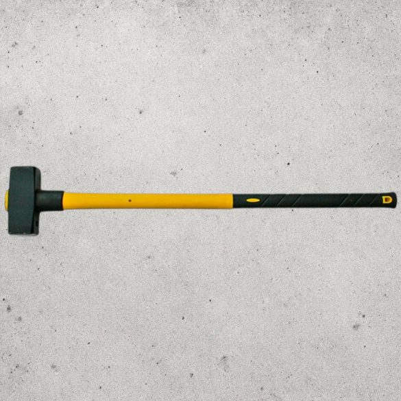 Bontókalapács, Strend Pro HS0531, sárga/fekete, 8000 g, üvegszálas nyél, acél fej, DIN 6475, lapos/lapos