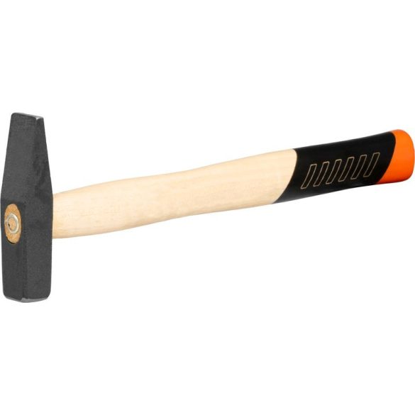 Lakatoskalapács, Strend Pro Premium HM102, fekete, 200 g, fa nyél, acél fej, lapos/hegyes