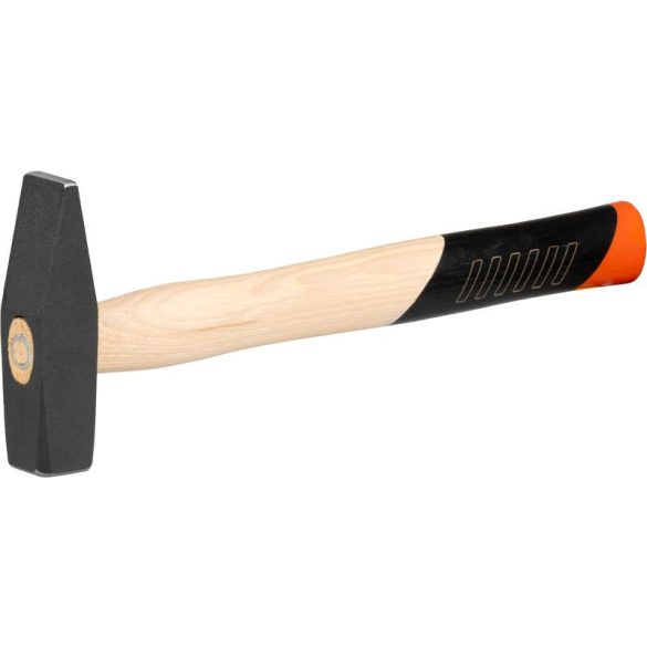 Lakatoskalapács, Strend Pro Premium HM102, fekete, 500 g, fa nyél, acél fej, lapos/hegyes