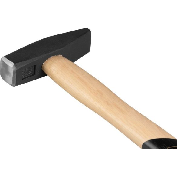 Lakatoskalapács, Strend Pro Premium HM102, fekete, 600 g, fa nyél, acél fej, lapos/hegyes