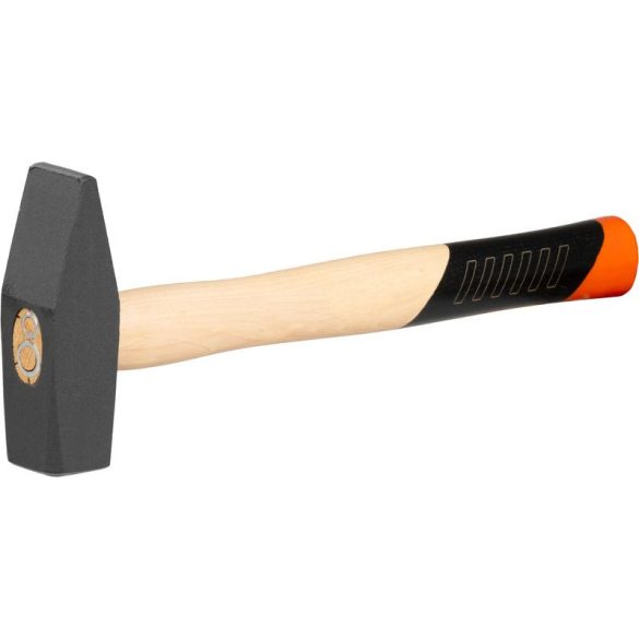 Lakatoskalapács, Strend Pro Premium HM102, fekete, 1000 g, fa nyél, acél fej, lapos/hegyes