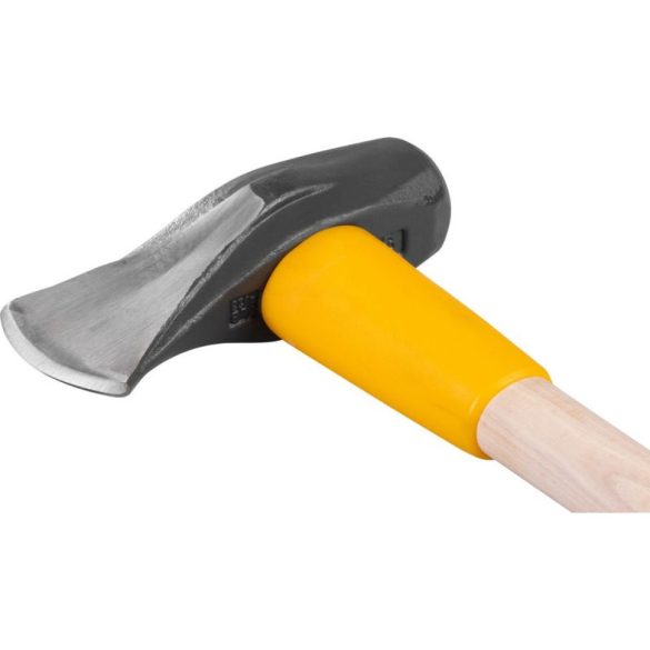 Hasítófejsze, Strend Pro Premium, fekete, sárga illesztés, 2700 g, 90 cm, fa nyél, acél fej