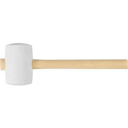 Gumikalapács, Strend Pro, fehér, 900 g, fa nyél, gumi fej