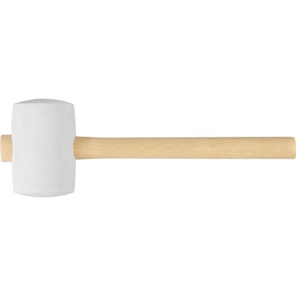 Gumikalapács, Strend Pro, fehér, 900 g, fa nyél, gumi fej