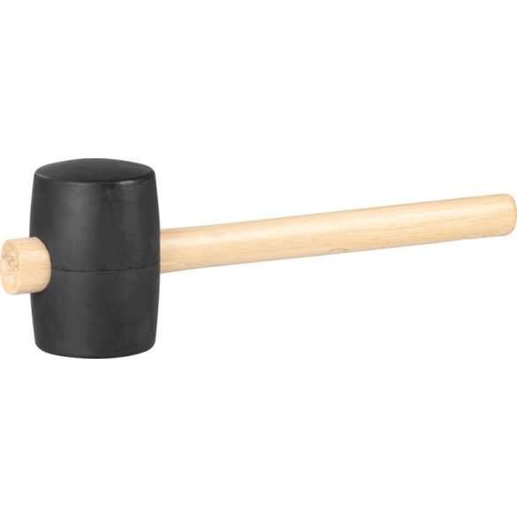 Gumikalapács, Strend Pro Blackhead, fekete, 900 g, fa nyél, gumi fej
