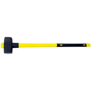 Bontókalapács, Strend Pro, sárga/fekete, 6000 g, üvegszálas nyél, acél fej, lapos/lapos