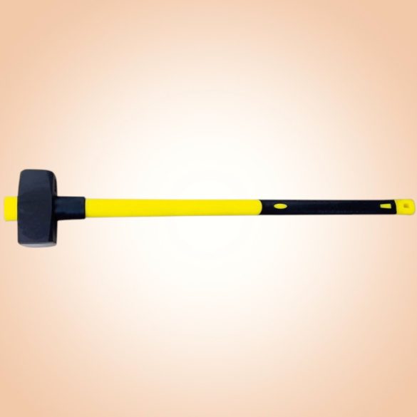 Bontókalapács, Strend Pro, sárga/fekete, 6000 g, üvegszálas nyél, acél fej, lapos/lapos