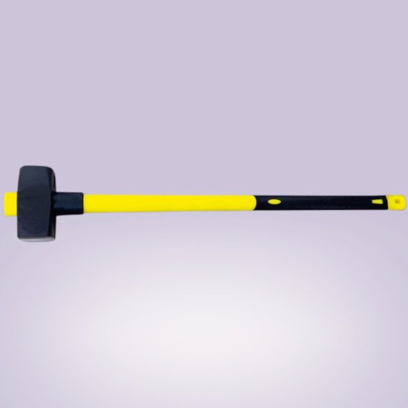 Bontókalapács, Strend Pro, sárga/fekete, 6000 g, üvegszálas nyél, acél fej, lapos/lapos