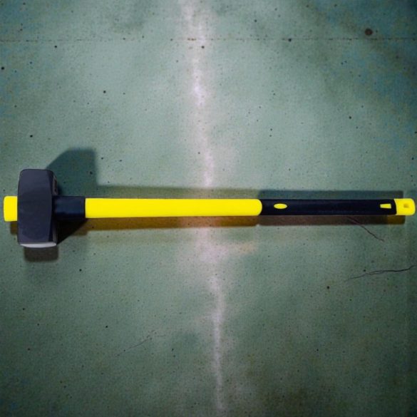 Bontókalapács, Strend Pro, sárga/fekete, 10 000 g, üvegszálas nyél, acél fej, lapos/lapos