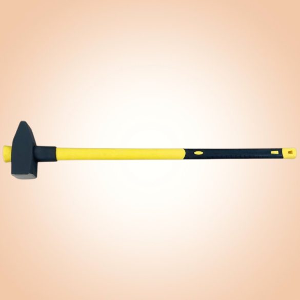 Bontókalapács, Strend Pro, sárga/fekete, 5000 g, üvegszálas nyél, acél fej, lapos/hegyes