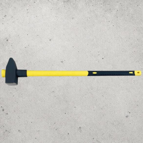 Bontókalapács, Strend Pro, sárga/fekete, 5000 g, üvegszálas nyél, acél fej, lapos/hegyes