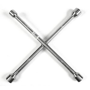 Kerékkulcs, Strend Pro HR35101, ezüst, kereszt kivitel, 17, 19, 21, 23 mm