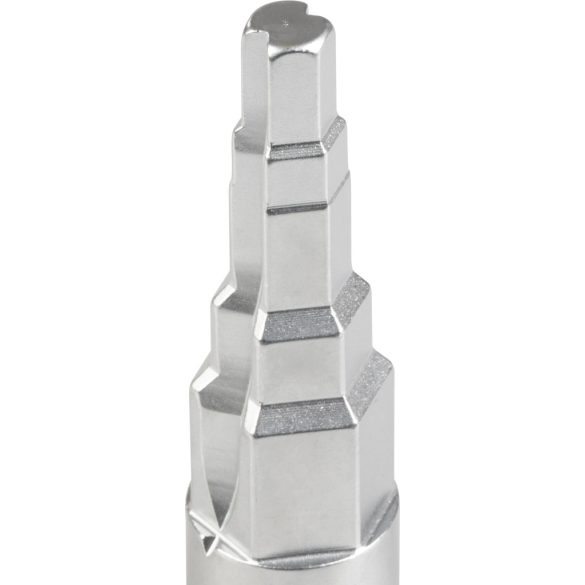 Dugófej, Strend Pro Premium Uni-Ra1, ezüst, 10–12–13–16–20 mm, 1/2'', Cr-V, lépcsős, univerzális