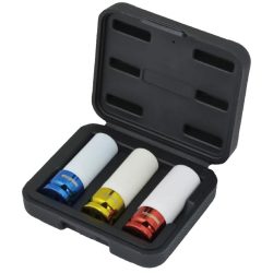   Dugófej-készlet, Whirlpower 1274-1703, fehér, 3 részes, 17, 19, 21 mm, 1/2", színkódolt talprész