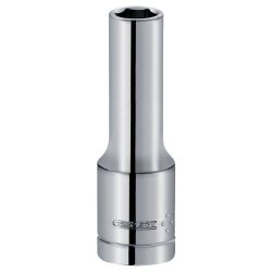   Dugófej, Tona Expert E113751T, ezüst, 4 mm, 1/4", Cr-V, hosszított, Maxi Drive profil